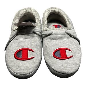 NWT Champion Adult University Slippers- Gray M5/ W7